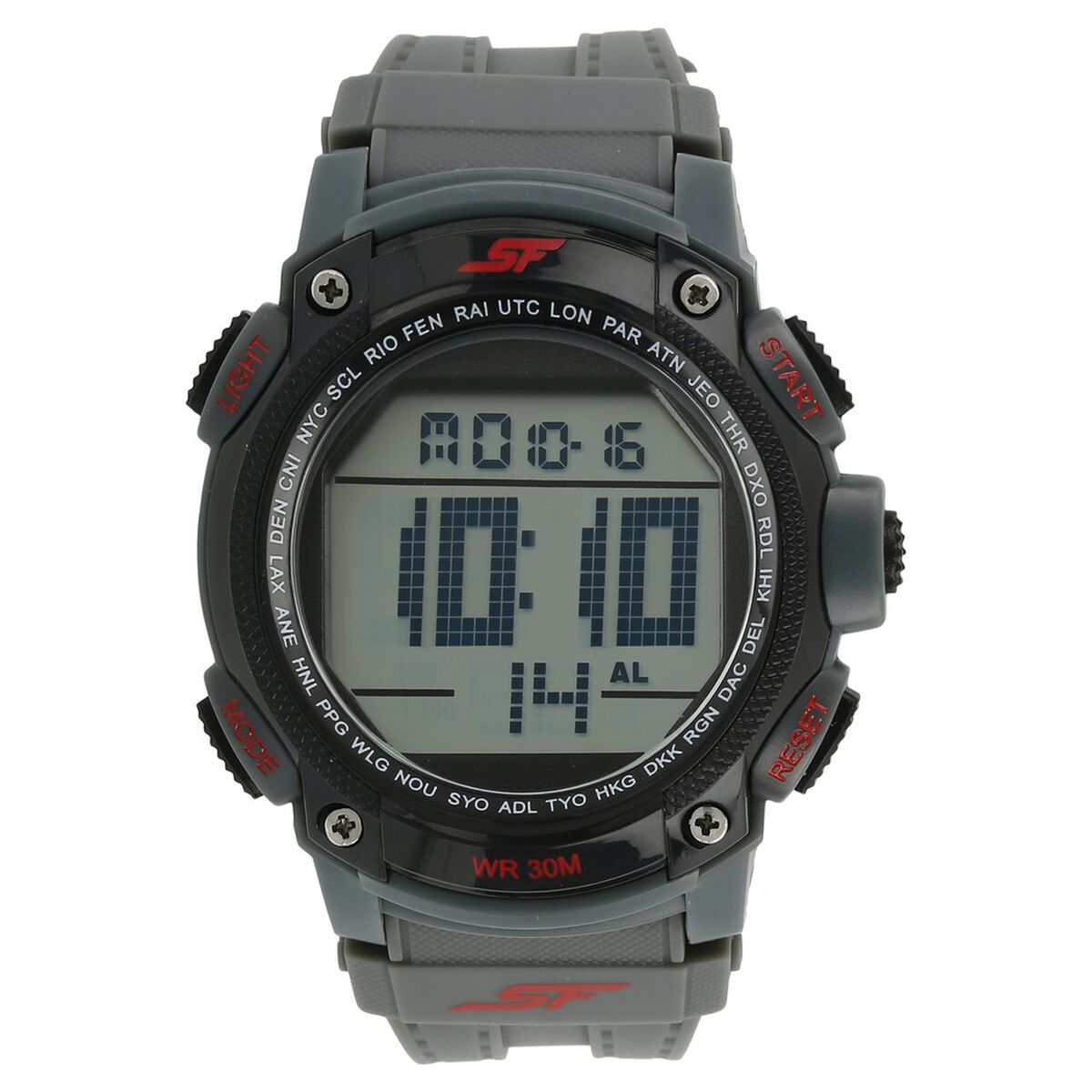 SF Digital Dial Plastic Strap Watch for Men 1