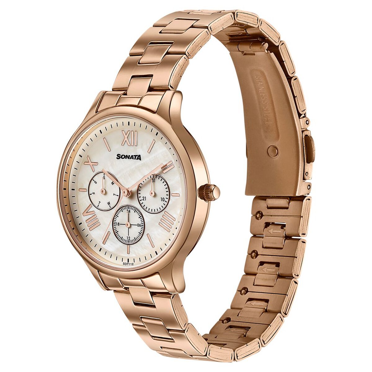 Sonata Women's Work Wear rose gold Watch - Premium Multifunction design for everyday style 3