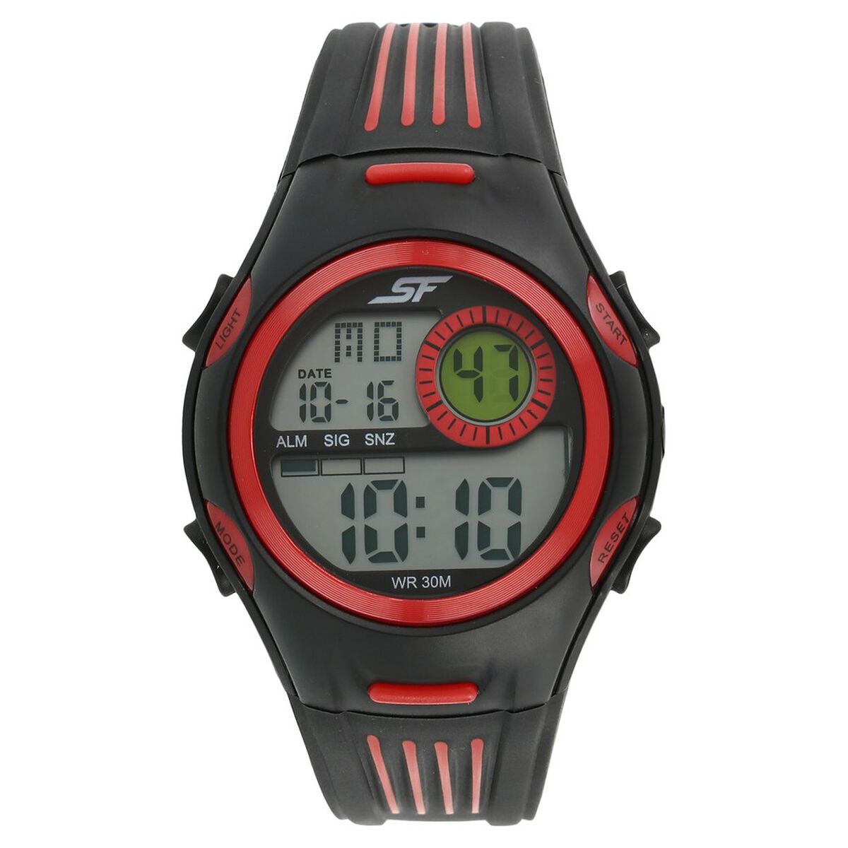 SF Super Fibre Digital Dial Plastic Strap Watch for Men 1