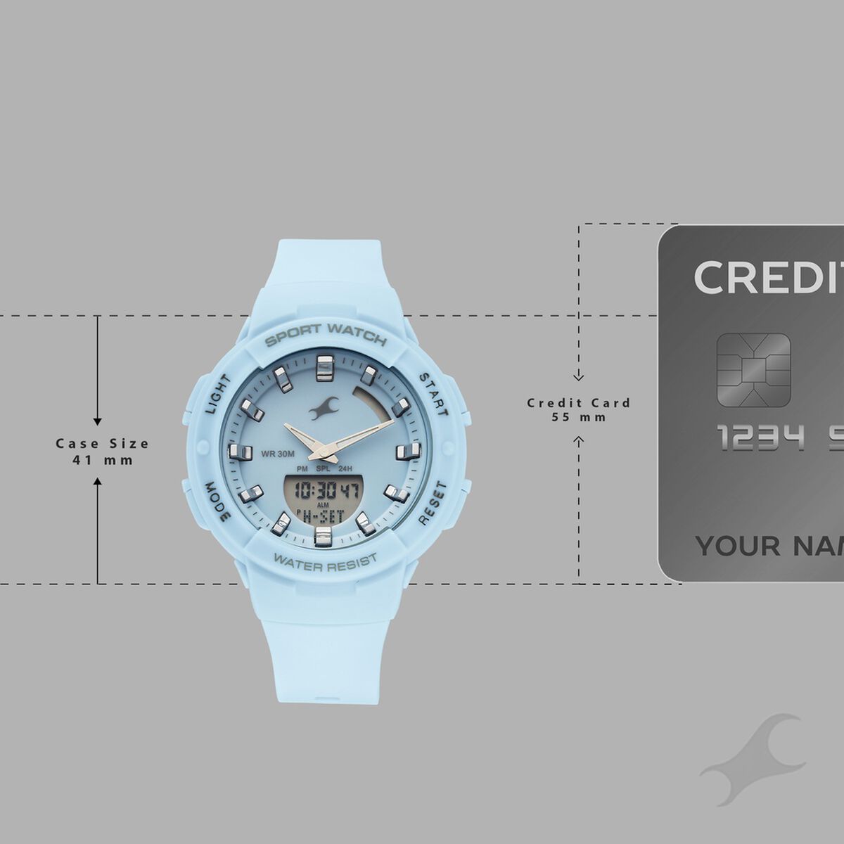 Fastrack StreetStyle Quartz Analog Blue Dial Blue Plastic Strap Watch For Girls 4