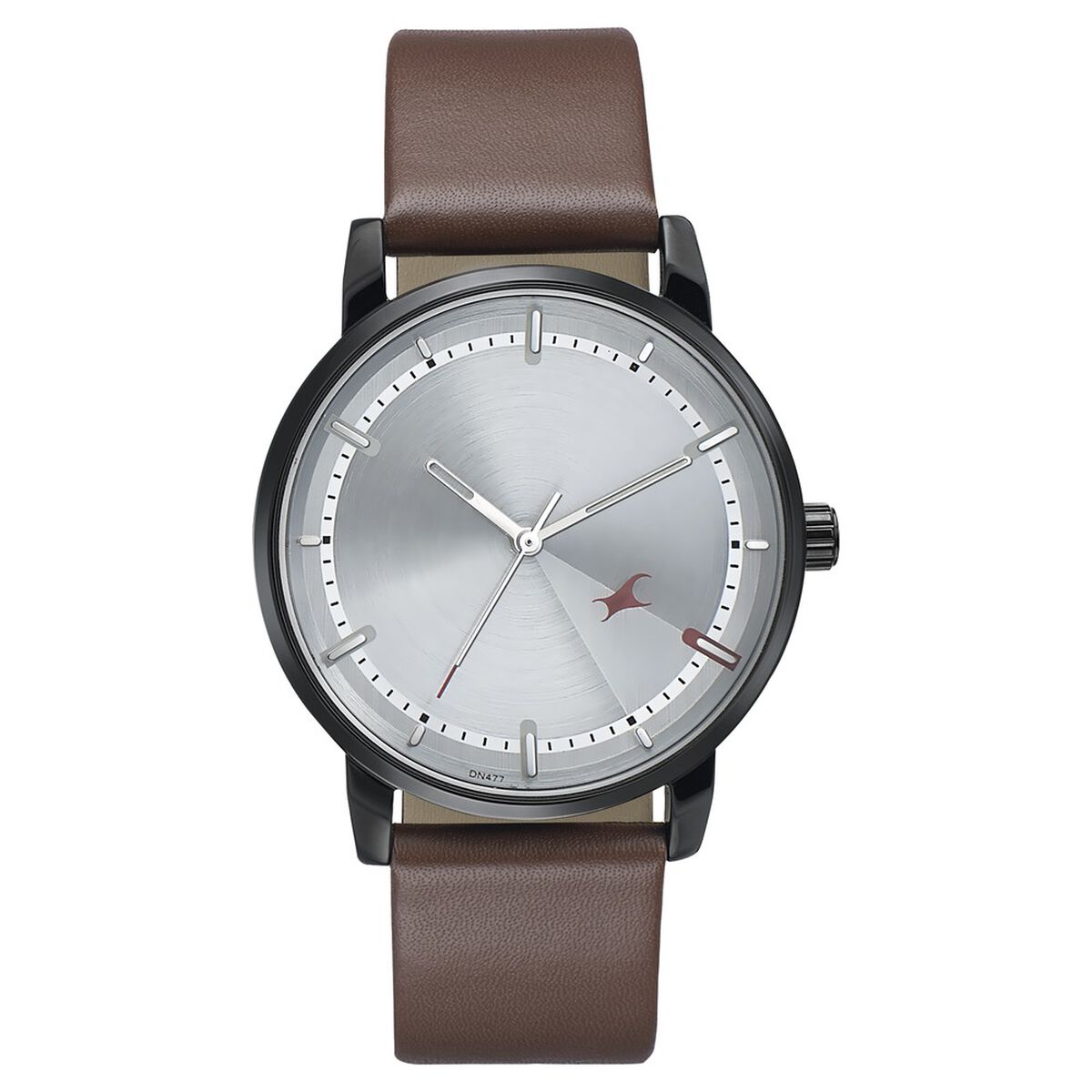 Fastrack Style Up Silver Dial Leather Strap Watch for Guys 2