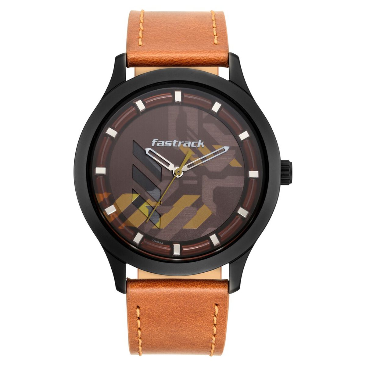 Fastrack Gamify Quartz Analog Brown Dial Leather Strap Watch for Guys 2