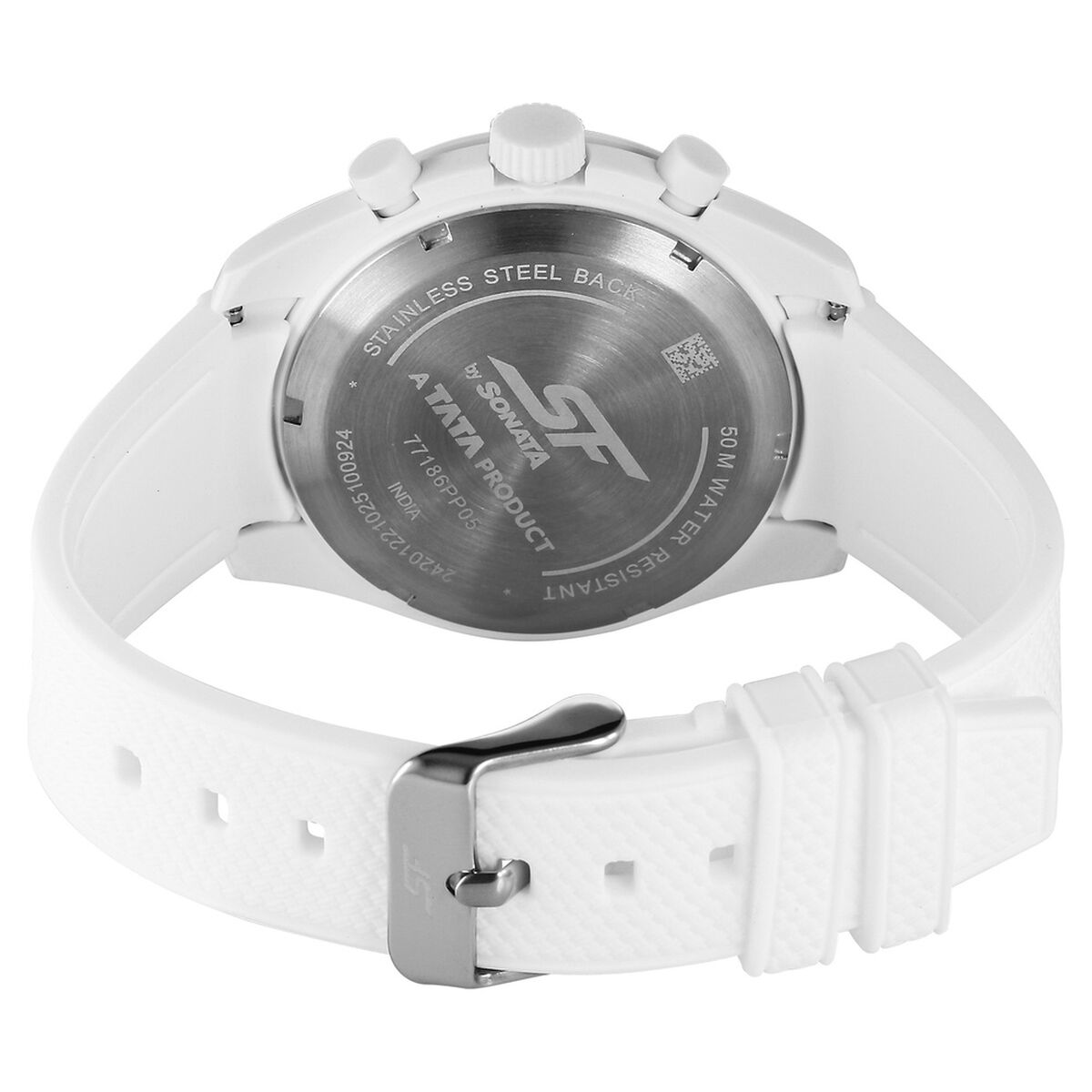 SF Genesis Bold Chronograph Watch for Men with White strap 5