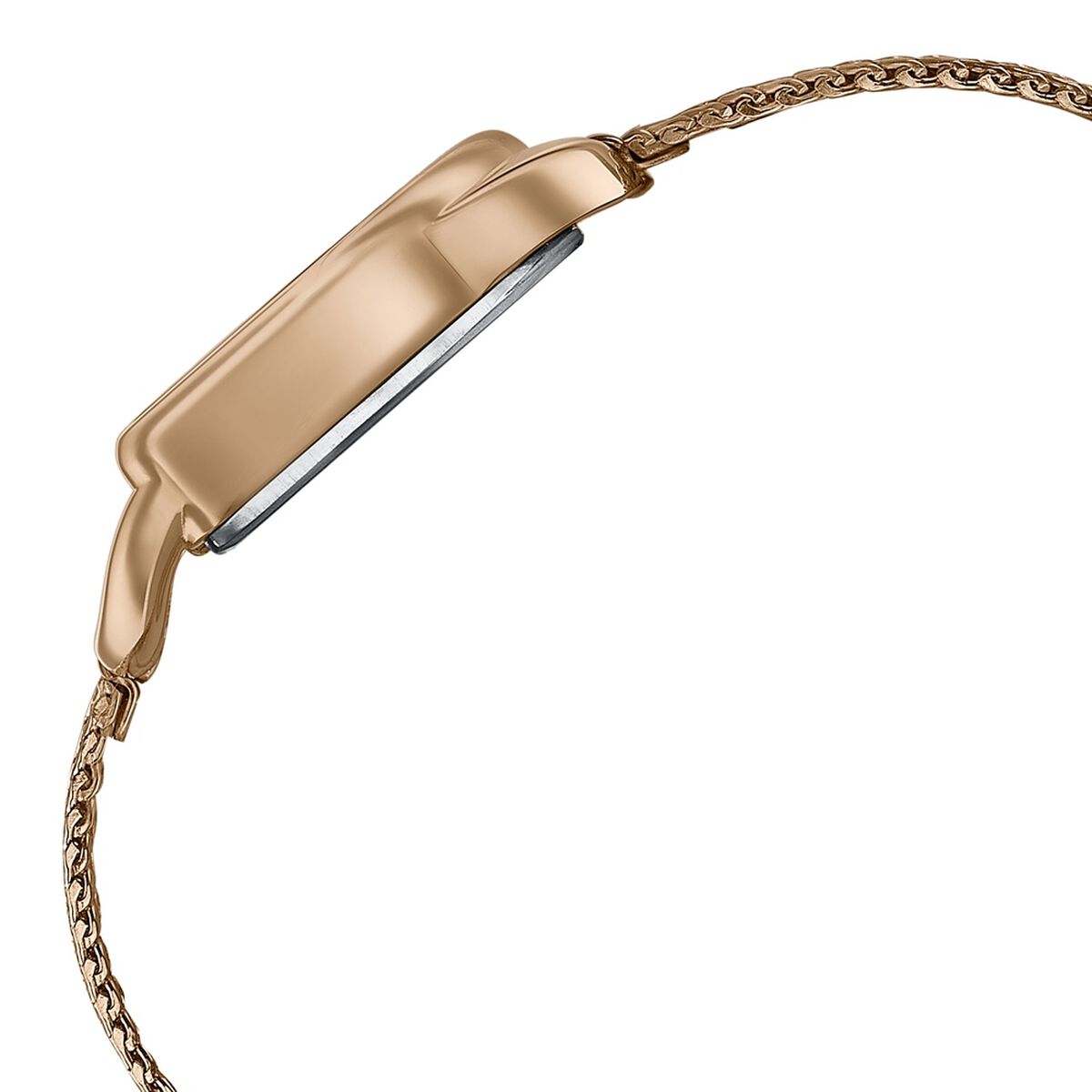 Fastrack Style Up Quartz Analog Silver Dial Rose Gold Stainless Steel Strap Watch For Girls 4