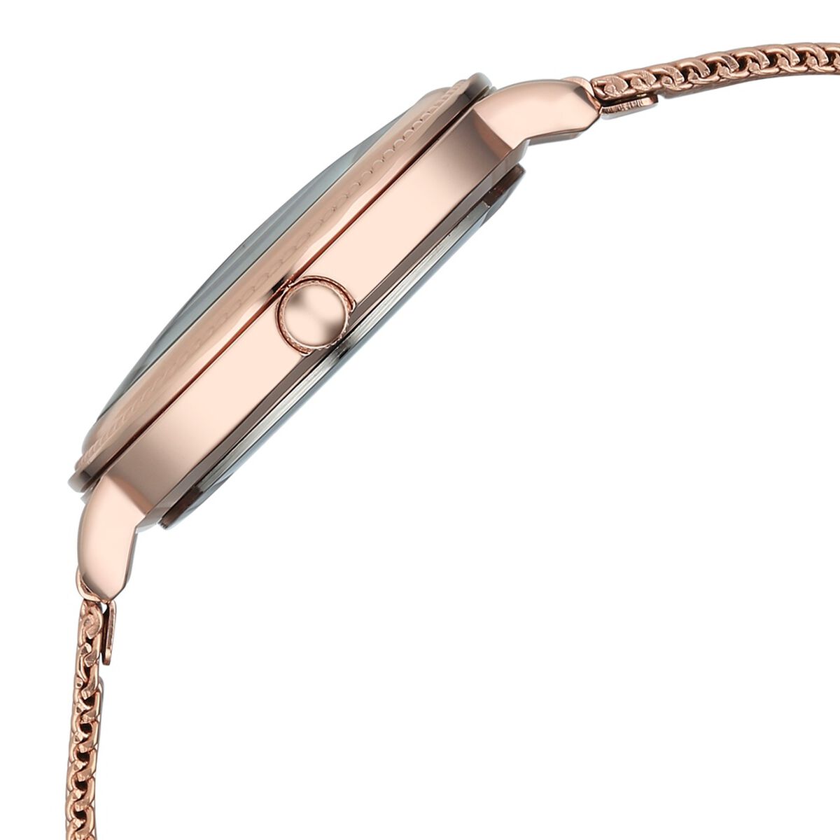 Fastrack Stunners Quartz Analog Pink Dial Rose Gold Stainless Steel Strap Watch For Girls 5