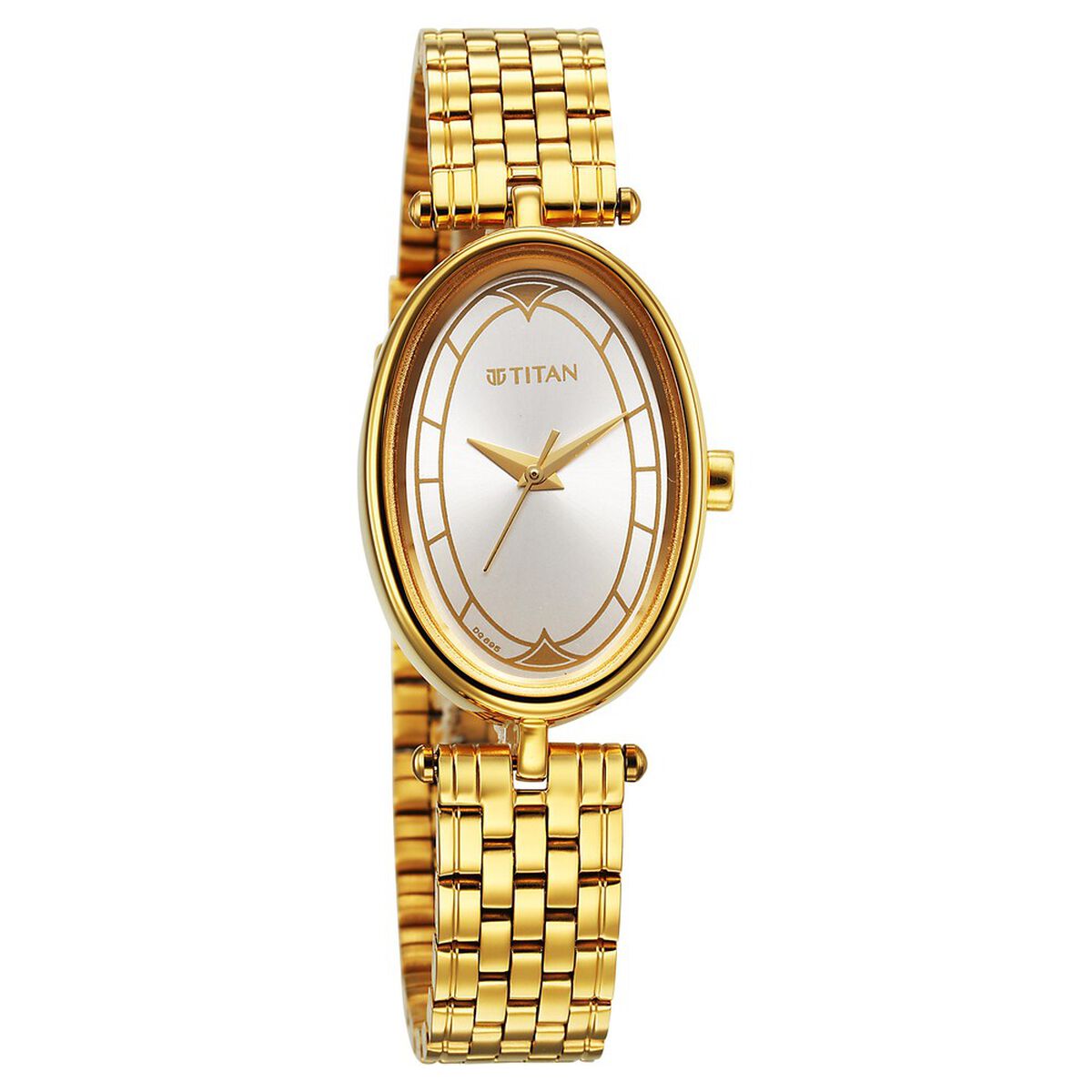Titan Karishma Quartz Analog Silver Dial Golden Stainless Steel Strap Watch For Women 2