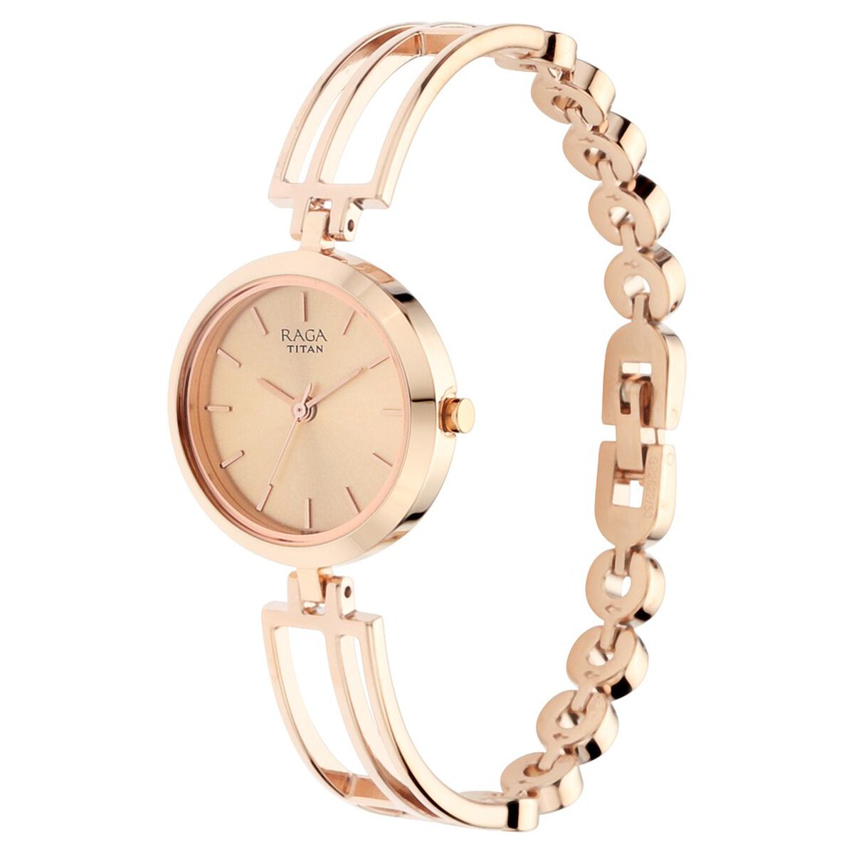 Titan Raga Viva Rose Gold Metal Analog Strap Watch for Women 3