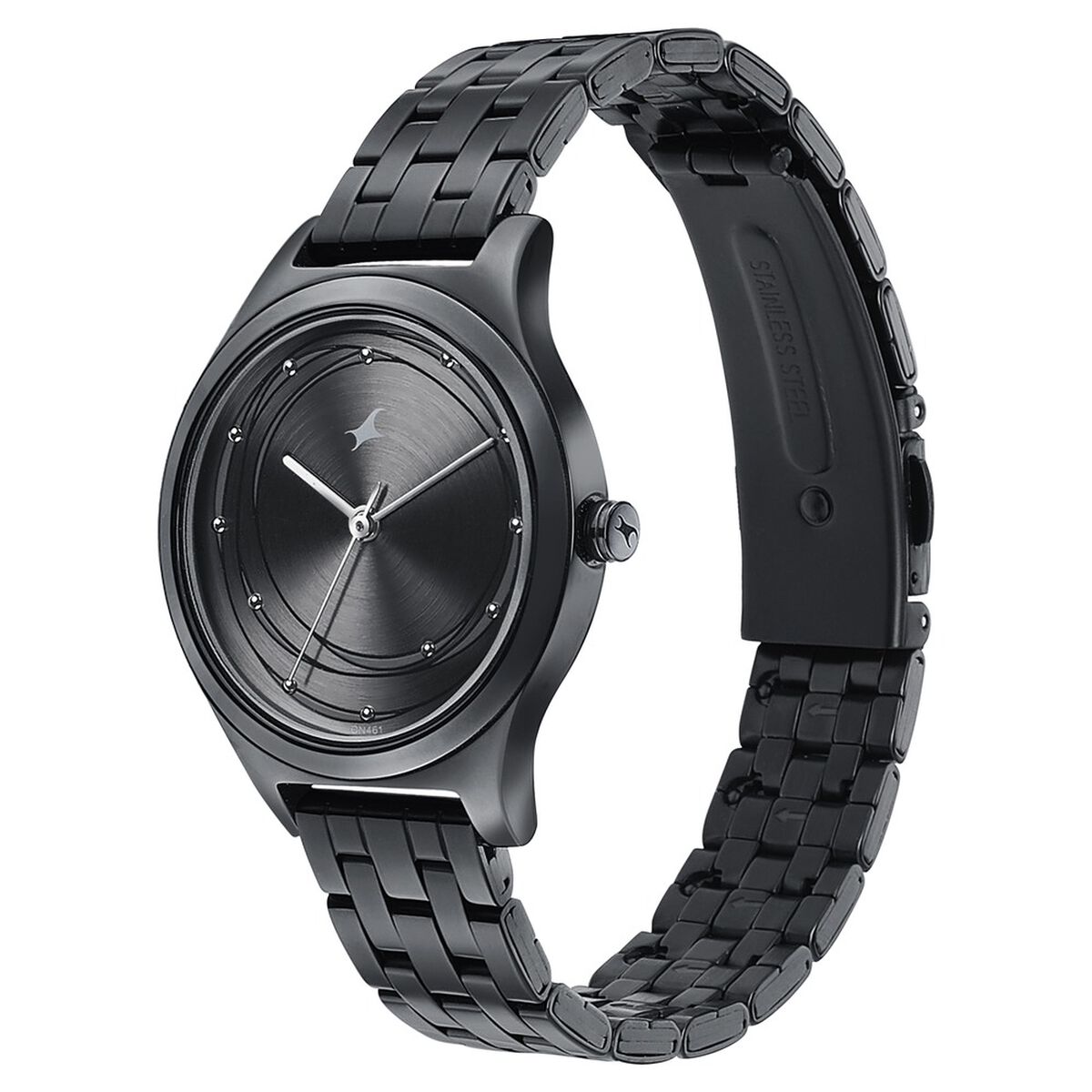Fastrack Style Up Grey Dial Stainless Steel Strap Watch for Girls 3