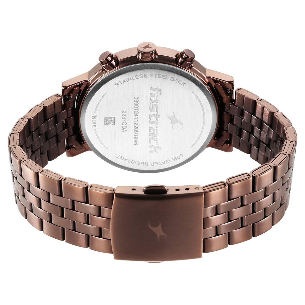 Fastrack Tick Tock Brown Dial Watch for Guys 5