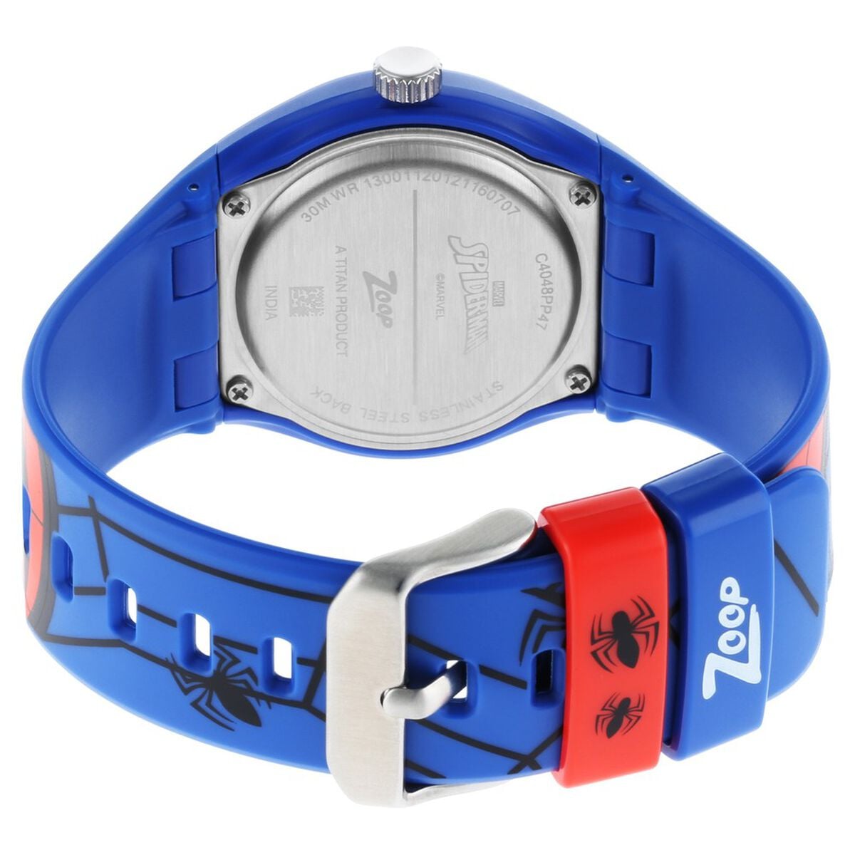 Zoop Marvel Spiderman Analog Watch with Red Dial & Blue Strap for Boys Kids, from House of Titan 5