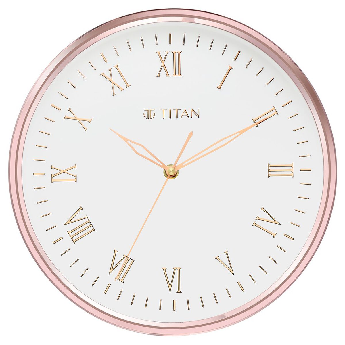 Titan Elegant 30.0 cm White Wall Clock: Silent, Majestic, and Modern 2