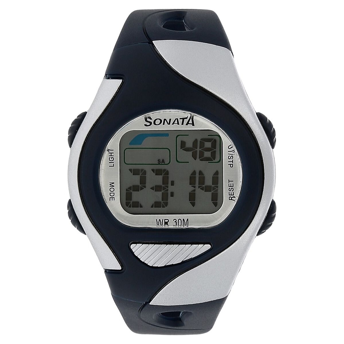 SF Digital Grey Dial Plastic Strap Unisex Watch 1