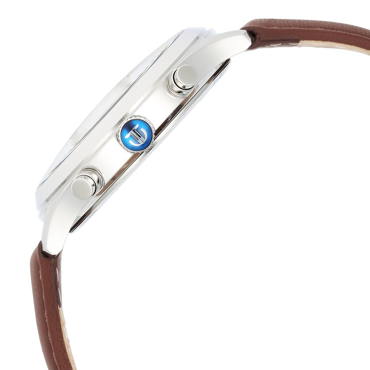 Titan Sapphire Quartz Multifunction Blue Dial Leather Strap Watch for Men 4