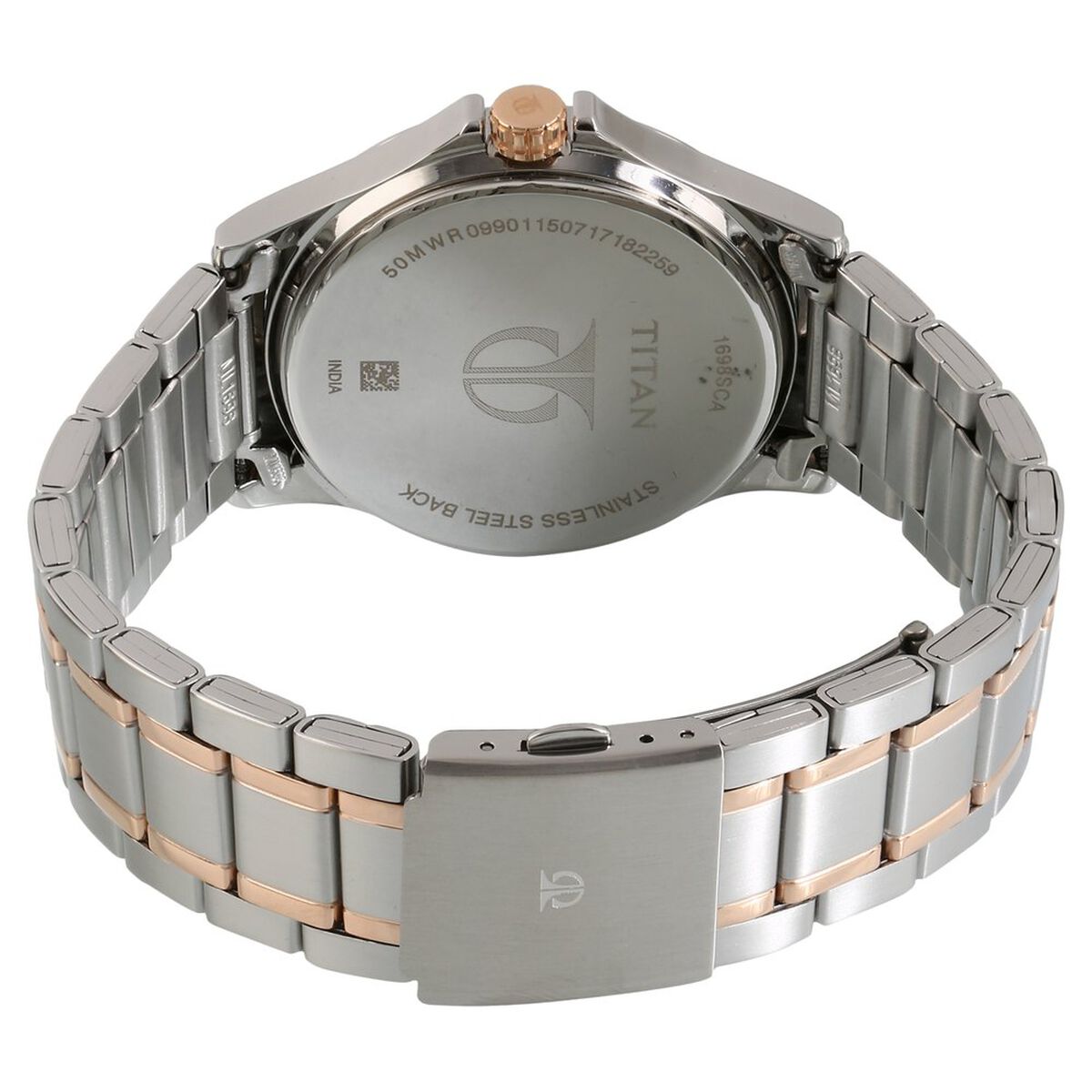 Titan Workwear Quartz Multifunction Brown Dial Stainless Steel Strap watch for Men 4
