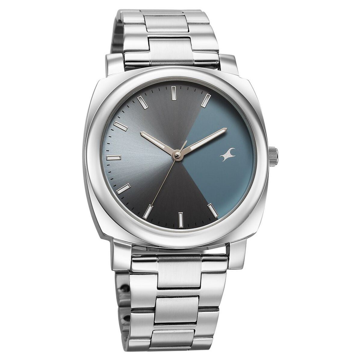 Fastrack Stunners X Quartz Analog Blue Dial Stainless Steel Strap Watch For Guys 2