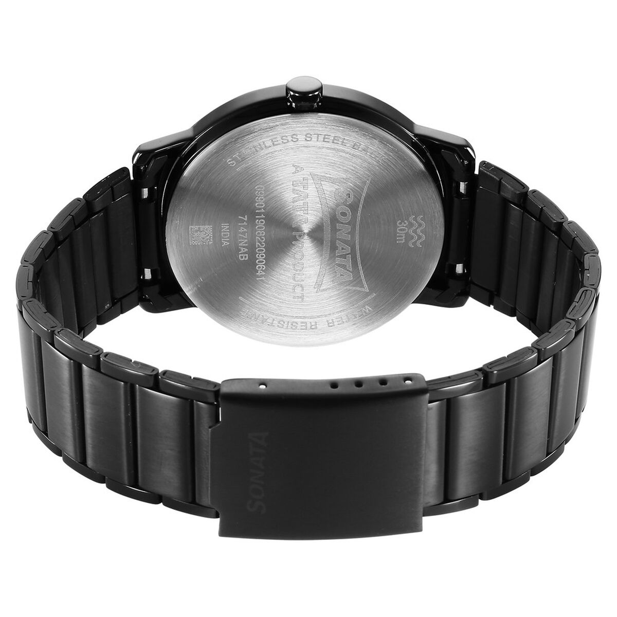 Sleek Black Dial Analog with Day and Date Watch for Men 4