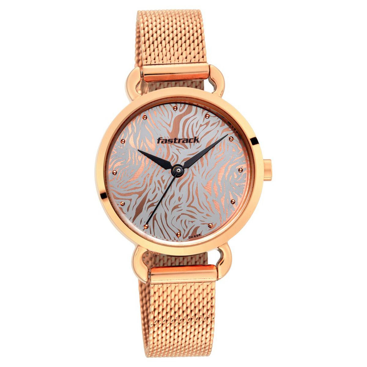 Fastrack Animal Print Quartz Analog Bicolour Dial Stainless Steel Strap Watch for Girls 2