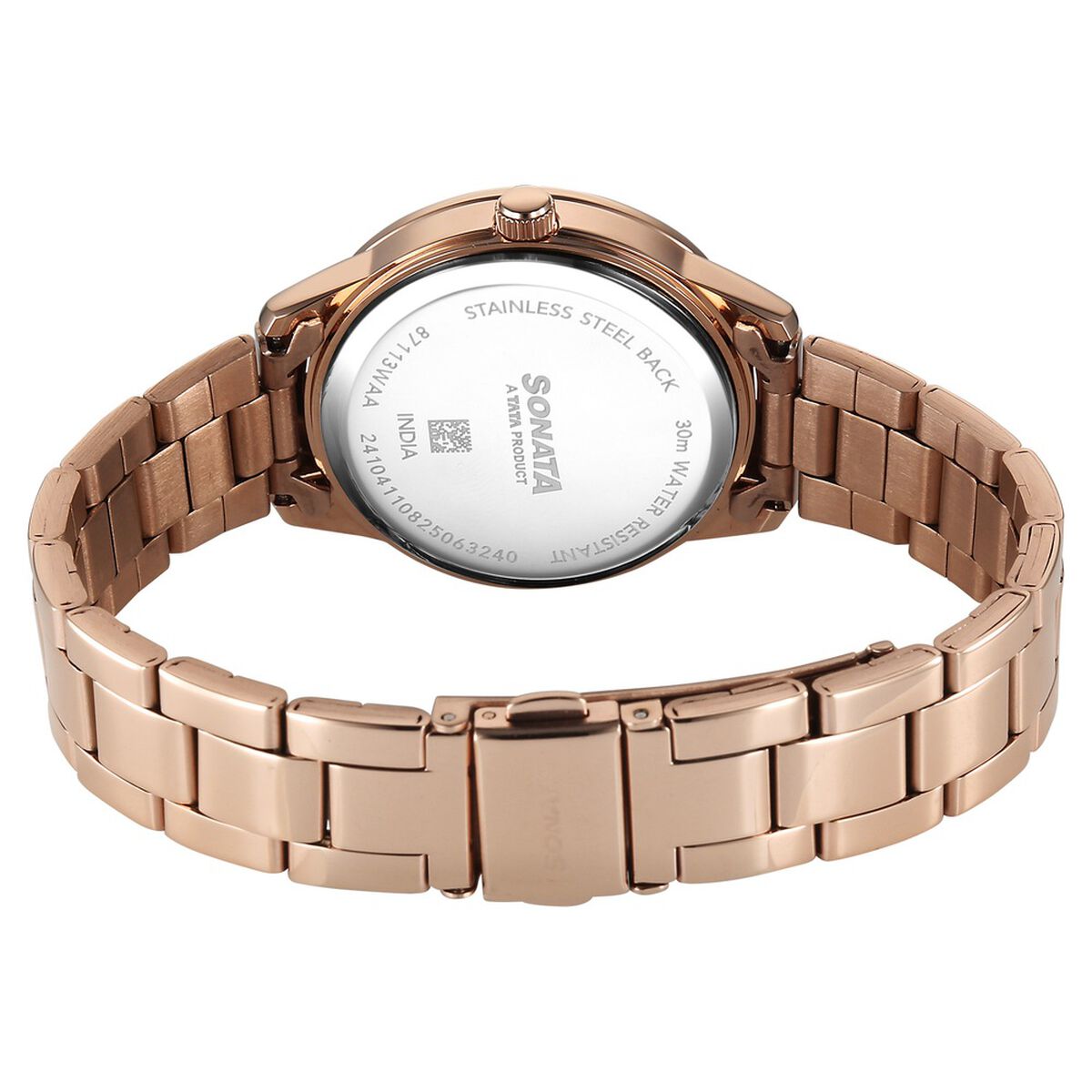 Sonata Festive Quartz Multifunction Green Dial Metal Strap Watch For Women 5