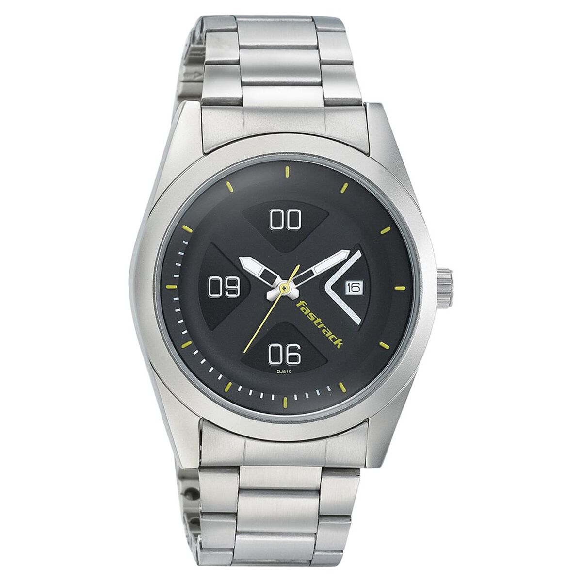 Fastrack Go Skate Quartz Analog with Date Black Dial Stainless Steel Strap Watch for Guys 1