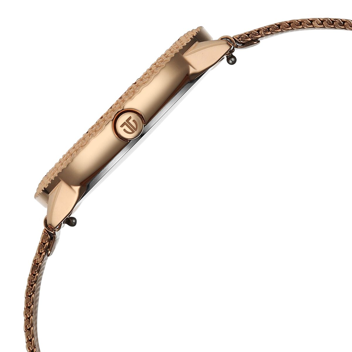 Titan Purple Glamour Quartz Analog Green Mother Of Pearl Dial Rose Gold Stainless Steel Strap Watch For Women 4
