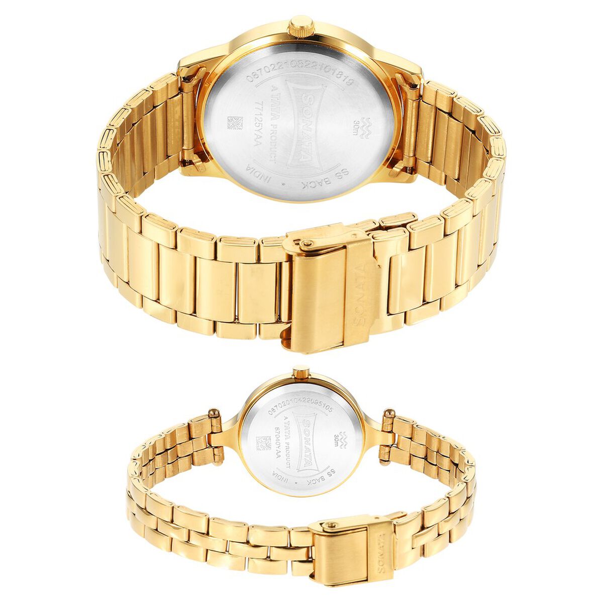 Sonata Quartz Analog Silver Dial Stainless Steel Strap Watch for Couple 4
