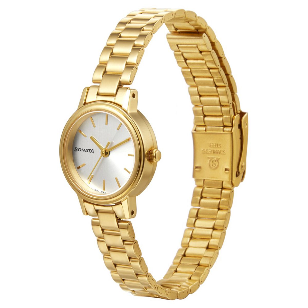 Sonata Essentials White Dial Women Watch With Stainless Steel Strap 2