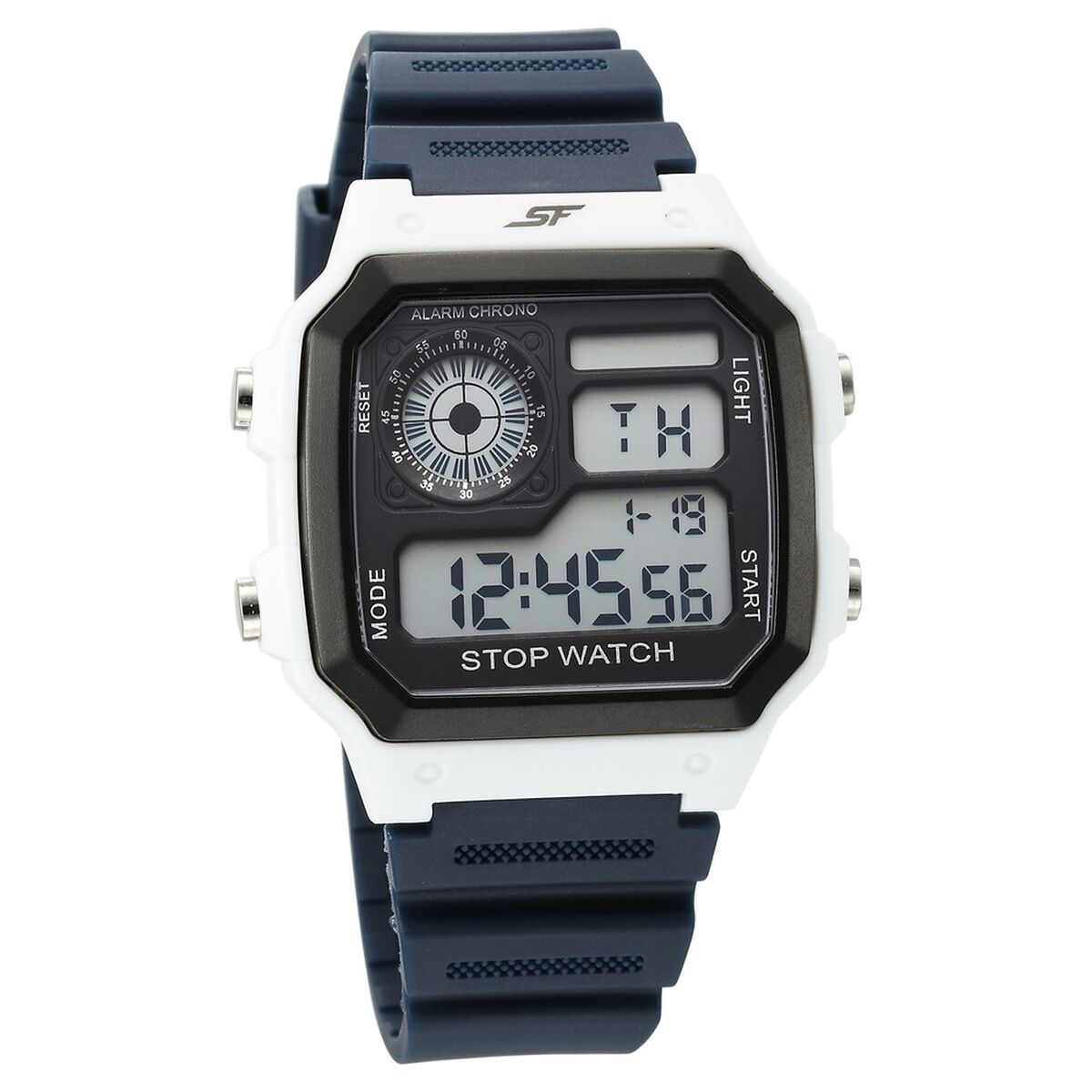 SF Hexa Digital Dial Unisex Watch With Polyurethane Strap 1