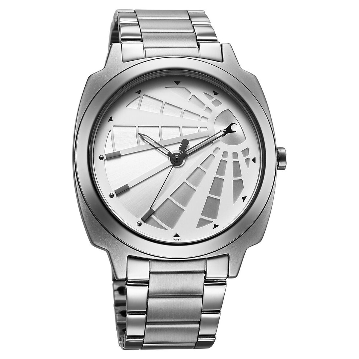 Fastrack Groove Quartz Analog Silver Dial Guys Stainless Steel Watch 4