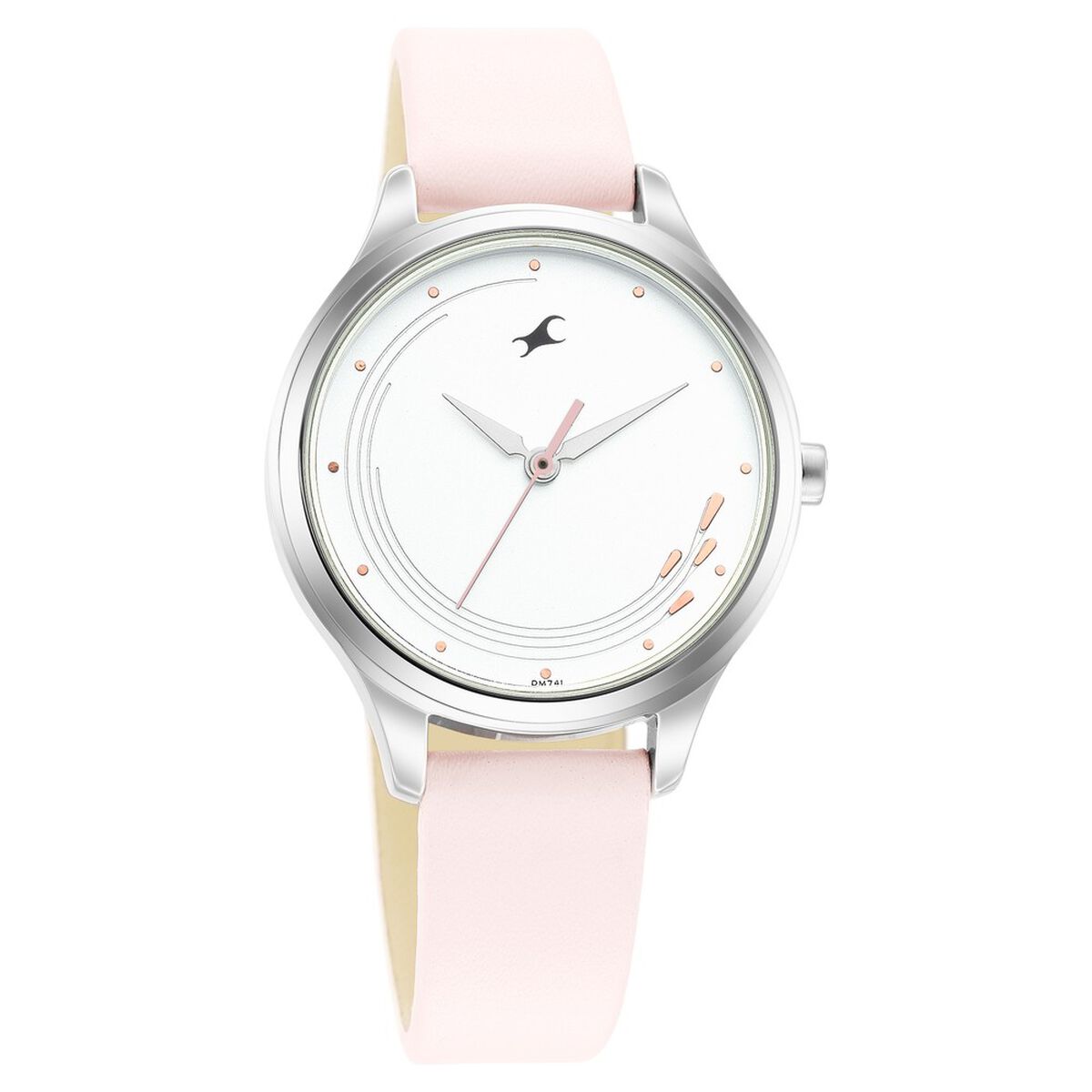 Fastrack Stunners Quartz Analog White Dial Leather Strap Watch for Girls 2