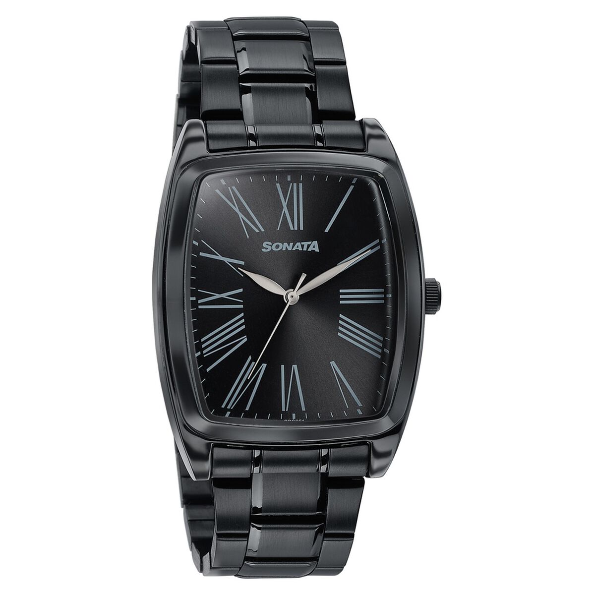 Sonata Ascent Black Tonneau Watch for Men 2