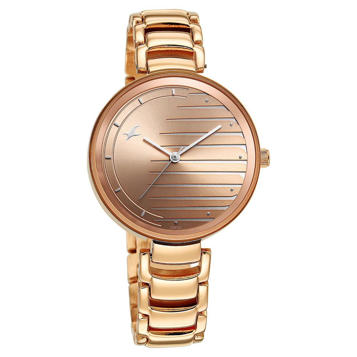 Fastrack Style Up Quartz Analog Champagne Dial Metal Strap Watch for Girls 2