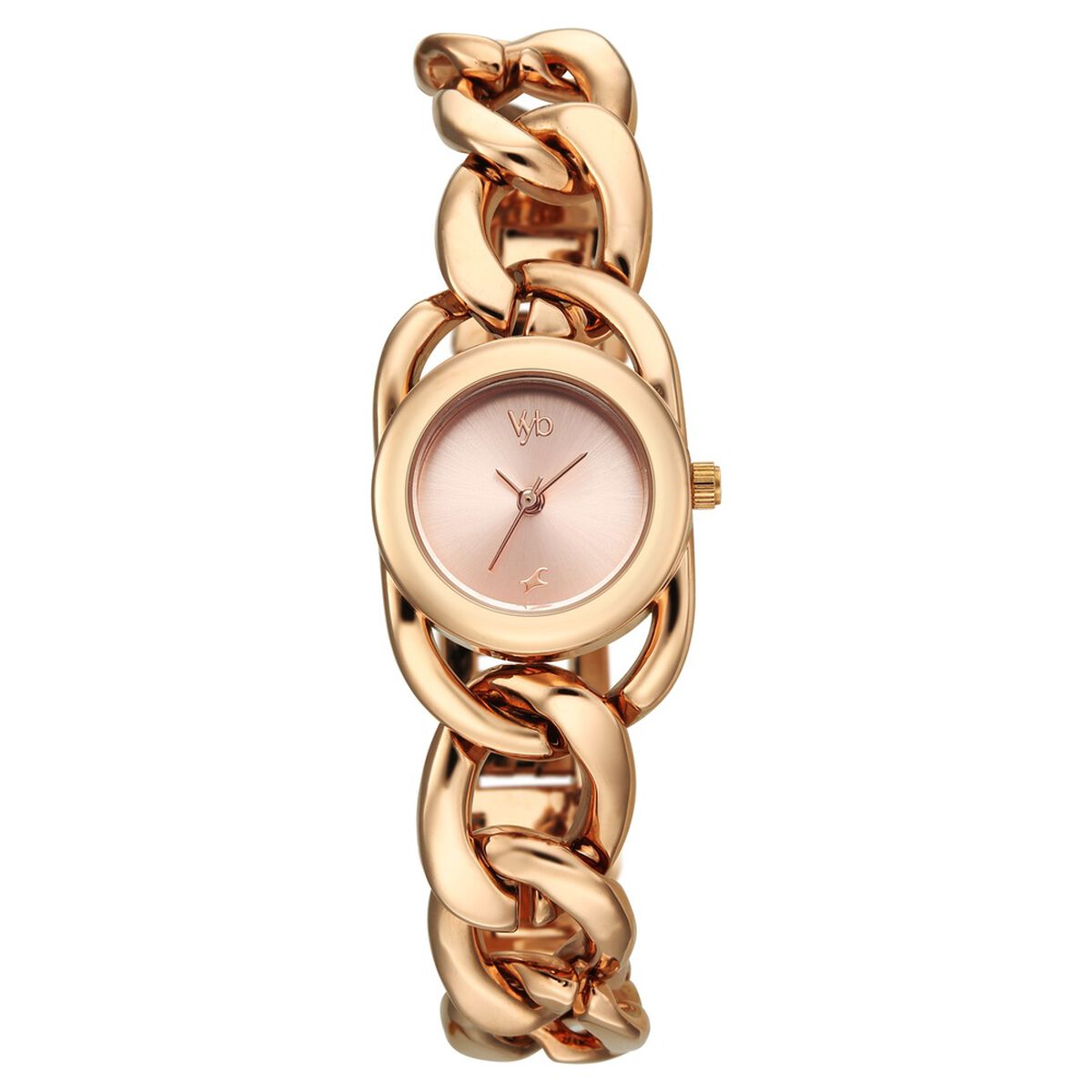 Vyb Diva By Fastrack Quartz Analog Rose Gold Dial Rose Gold Metal Strap Watch For Girls 1