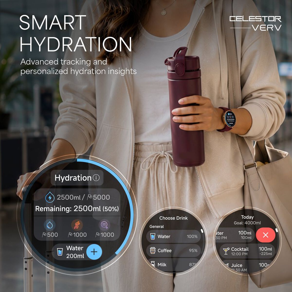 Titan Celestor Verv Women Smartwatch with 1.19" AMOLED Display, GPS, Training Load and Readiness, Temperature Monitoring 4