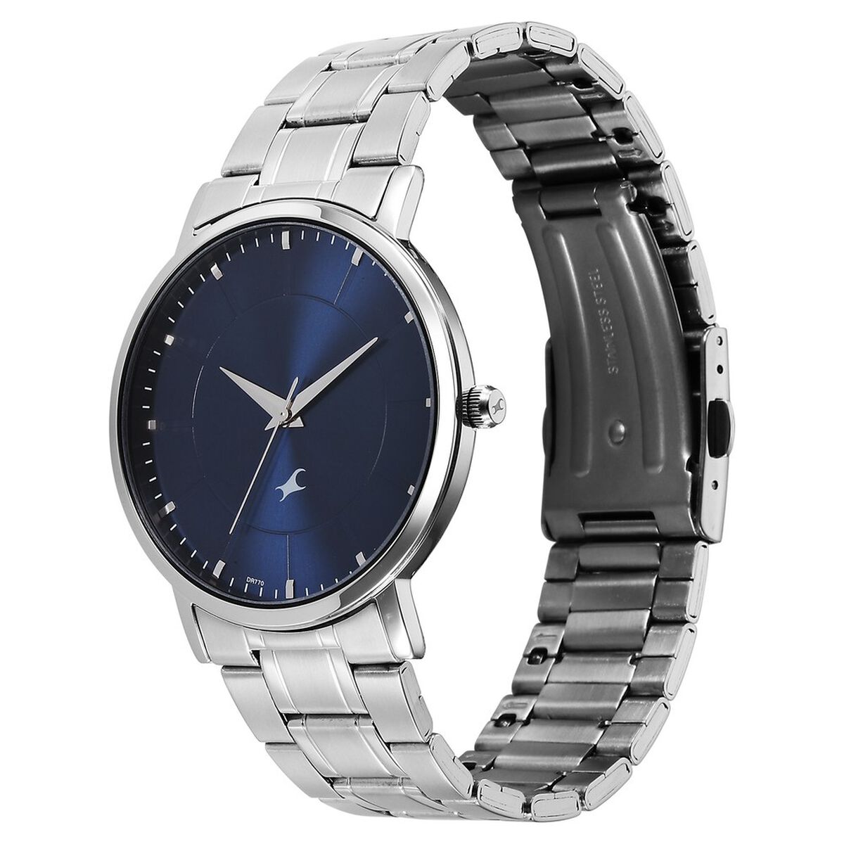 Fastrack Stunners X Quartz Analog Blue Dial Stainless Steel Strap Watch For Guys 3