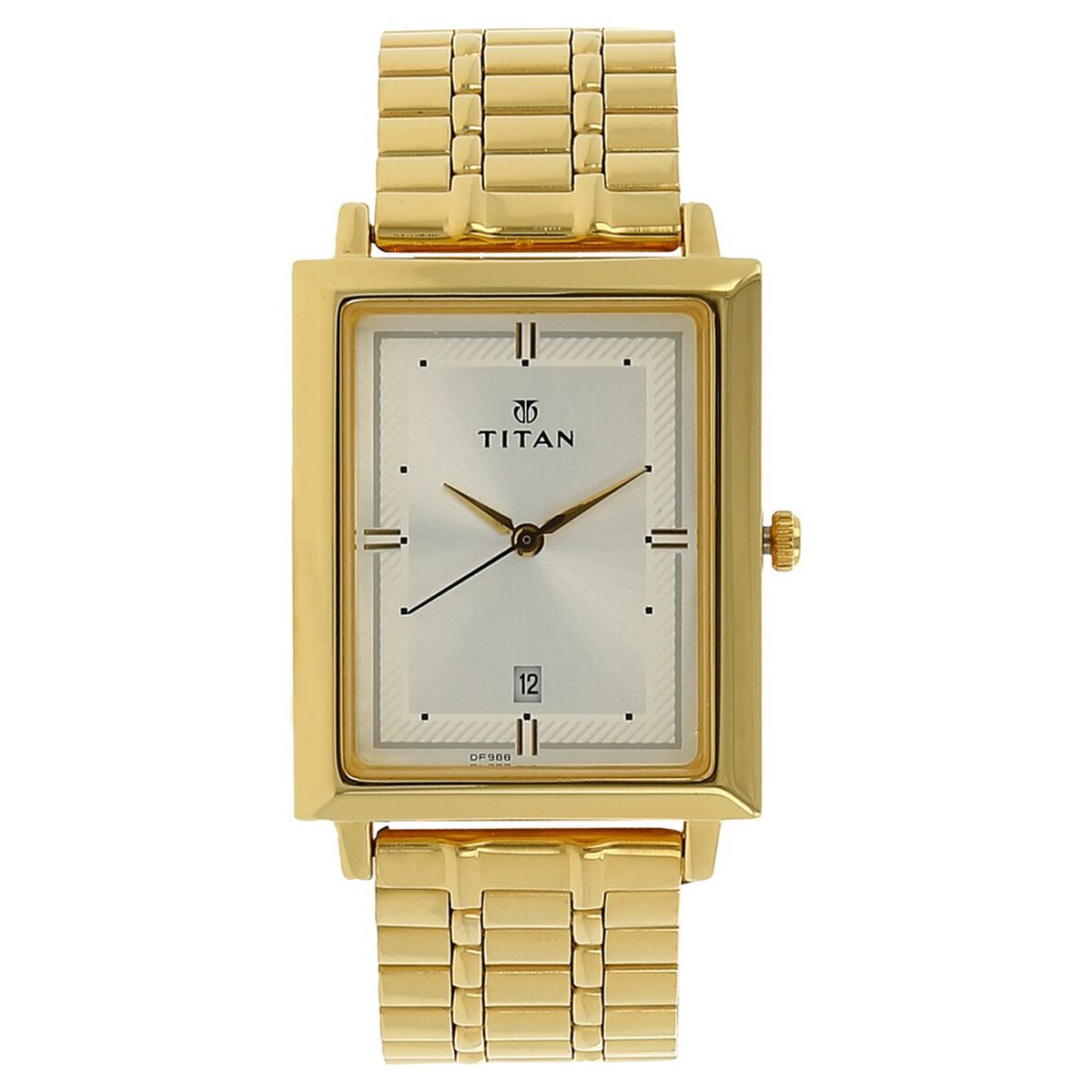Titan Analog with Date Silver Dial Quartz Stainless Steel StrapMens 2