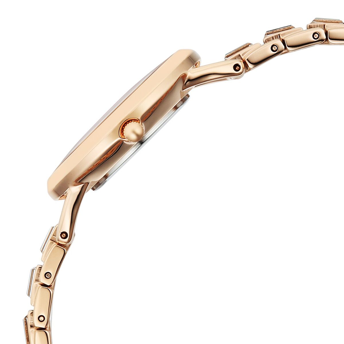 Titan Raga Glimmers Quartz Analog Red Mother of Pearl Dial Rose Gold Metal Strap Watch For Women 5