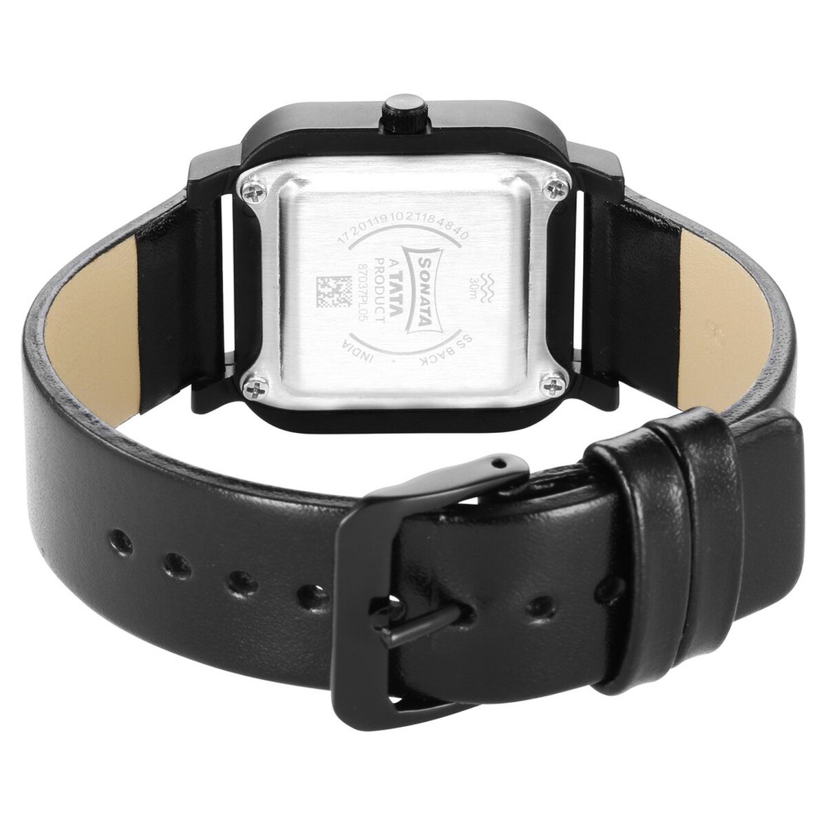 Sonata Pop Black Dial Women Watch With Leather Strap 4