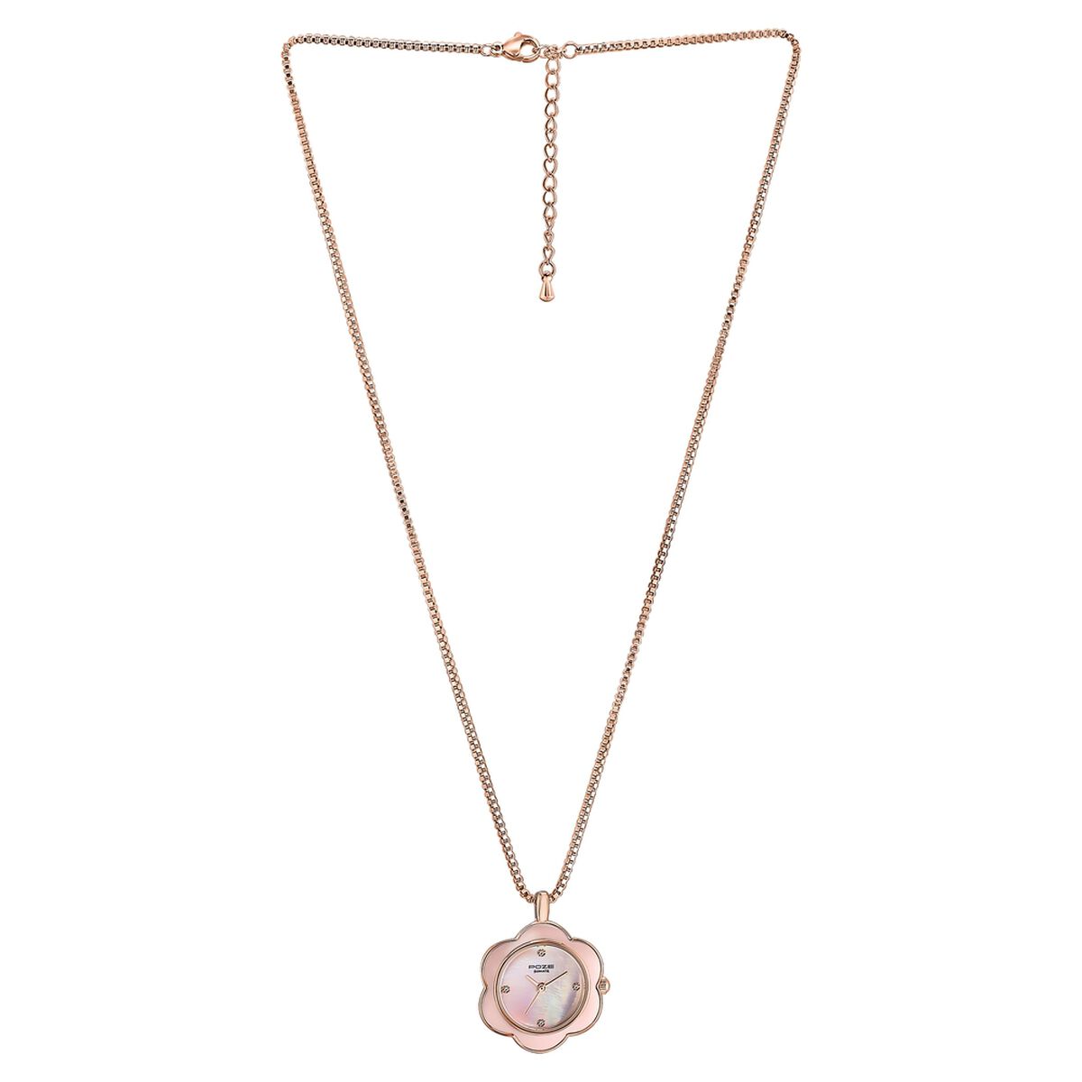 Sonata Poze Quartz Analog Pink Dial Rose Gold Colour Metal Strap Watch For Women 3
