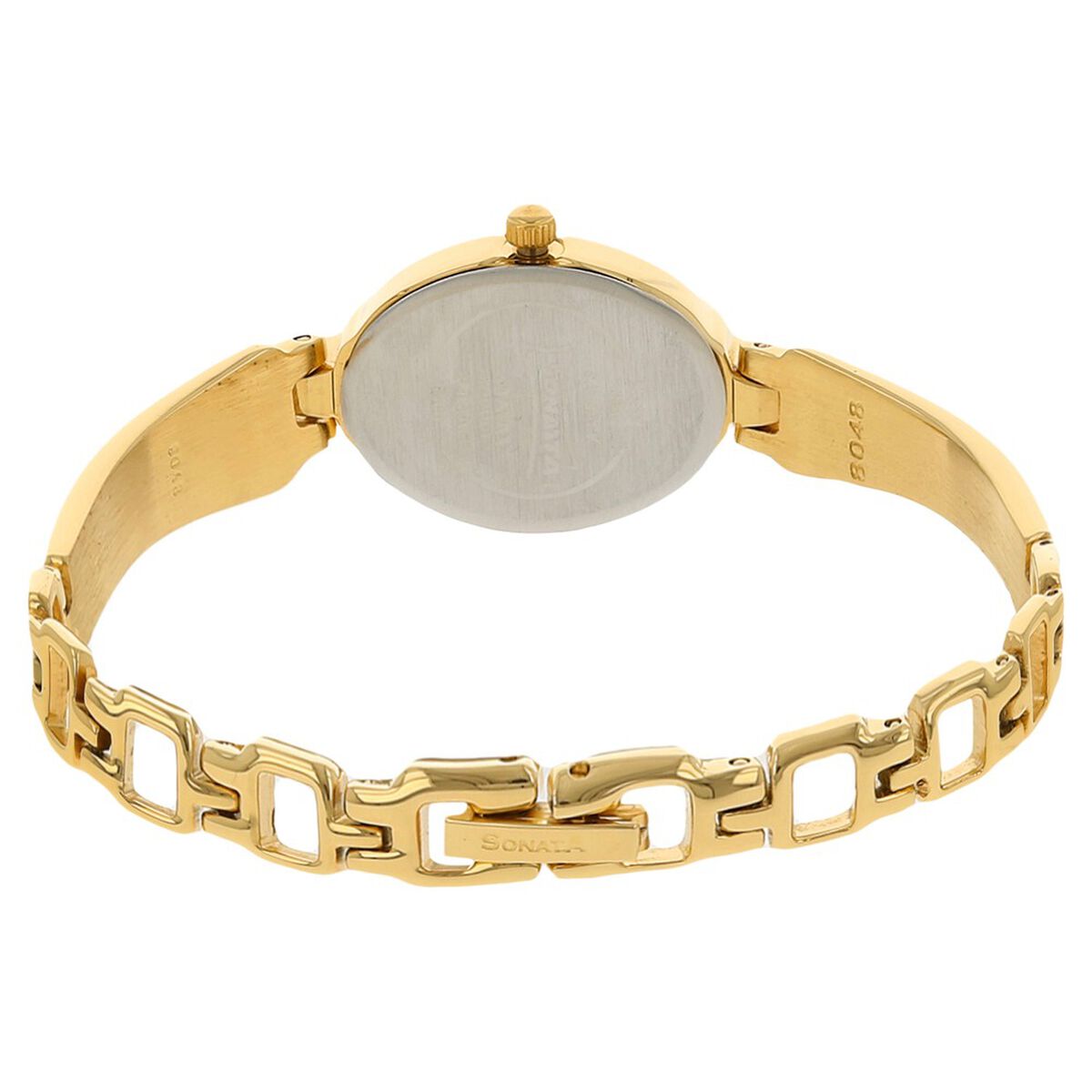 Sonata Quartz Analog White Dial Metal Strap Watch for Women 4
