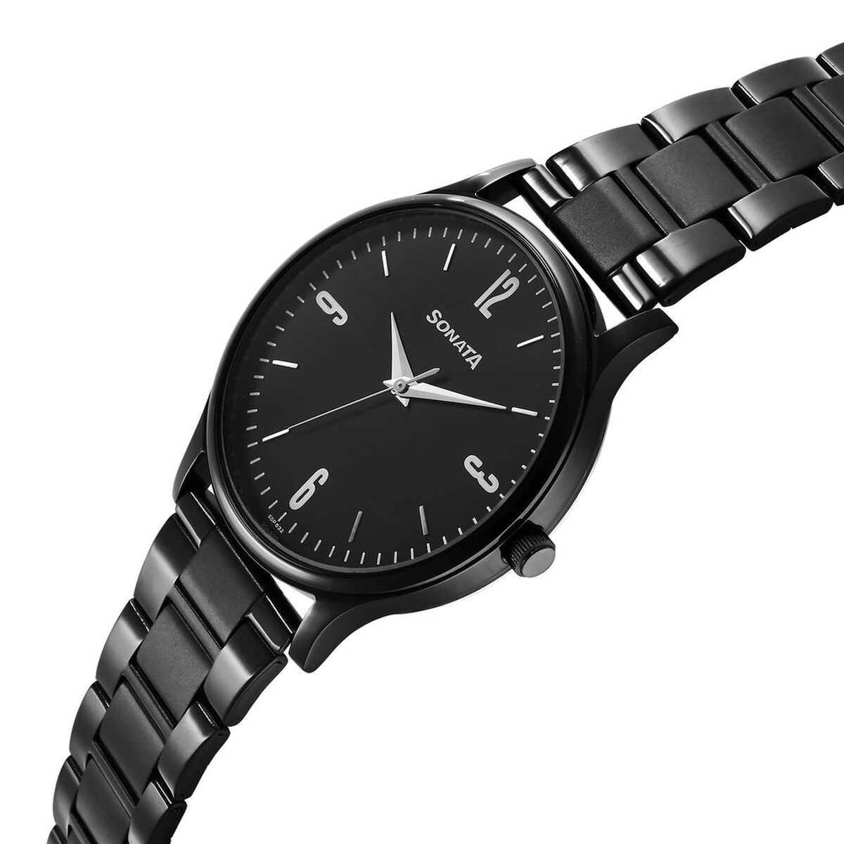 Sonata Aspire Quartz Analog Black Dial Stainless Steel Strap Watch for Men 2