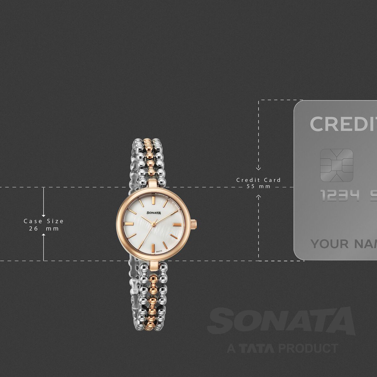 Sonata Festive Quartz Analog White Dial Metal Strap Watch For Women 4