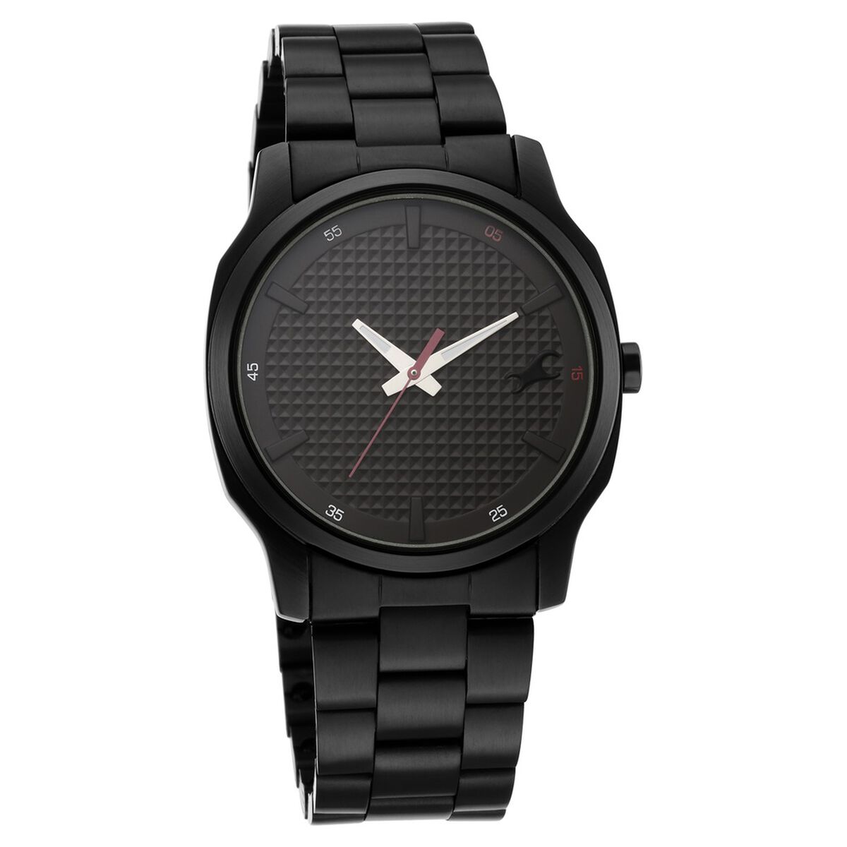 Fastrack Stunners Quartz Analog Black Dial Metal Strap Watch for Guys 2