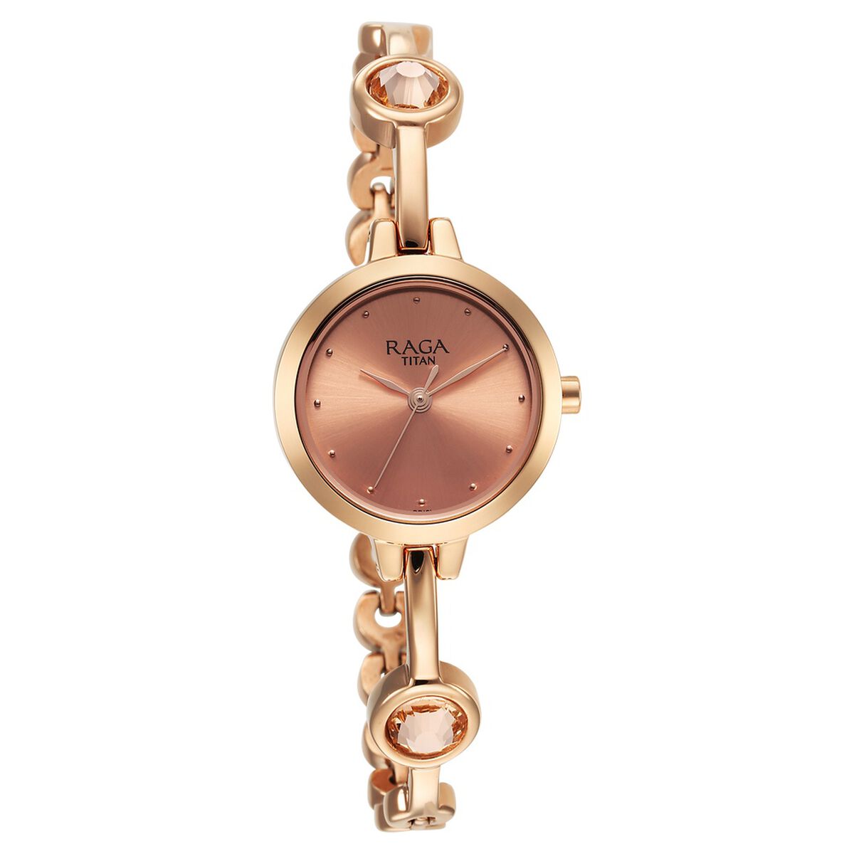 Titan Raga Viva Quartz Analog Rose Gold Dial Metal Strap Watch for Women 2