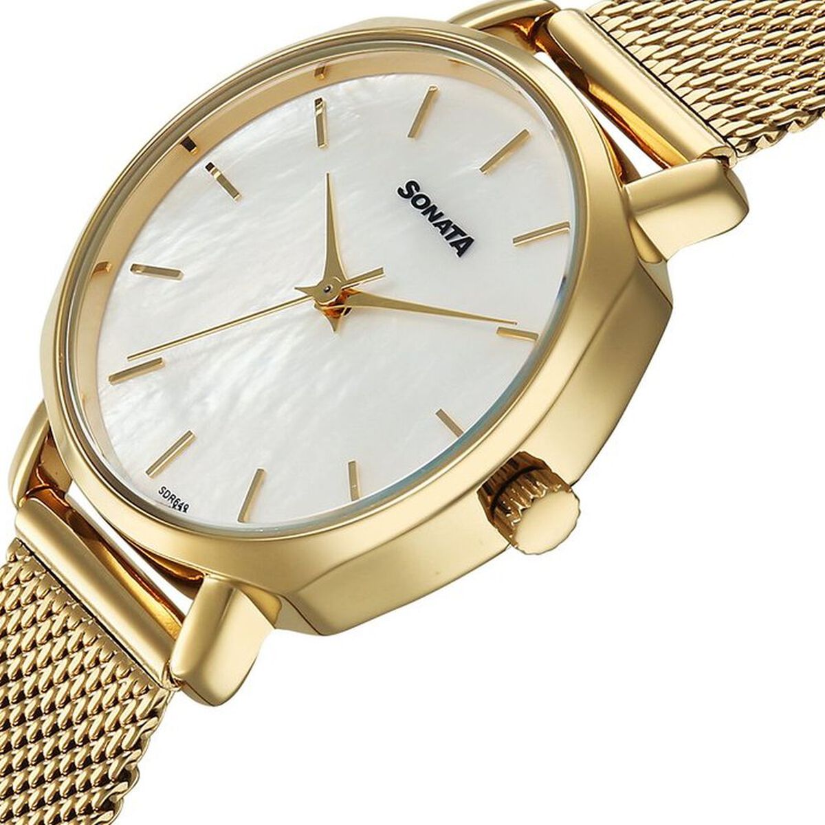 Sonata Eternia Quartz Analog Silver Dial Metal Strap Watch For Women 4