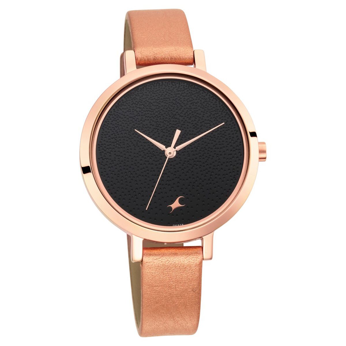 Fastrack Paint Me Quartz Analog Black Dial Leather Strap Watch for Girls 1