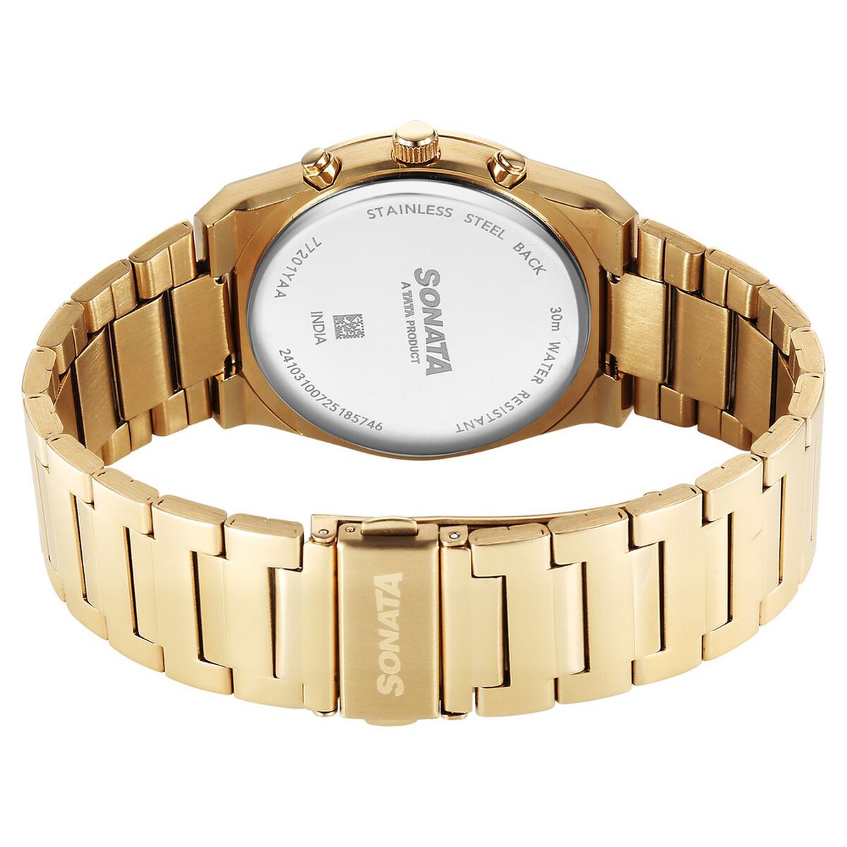 Sonata Festive Quartz Analog Multicoloured Dial Metal Strap Watch For Men 5