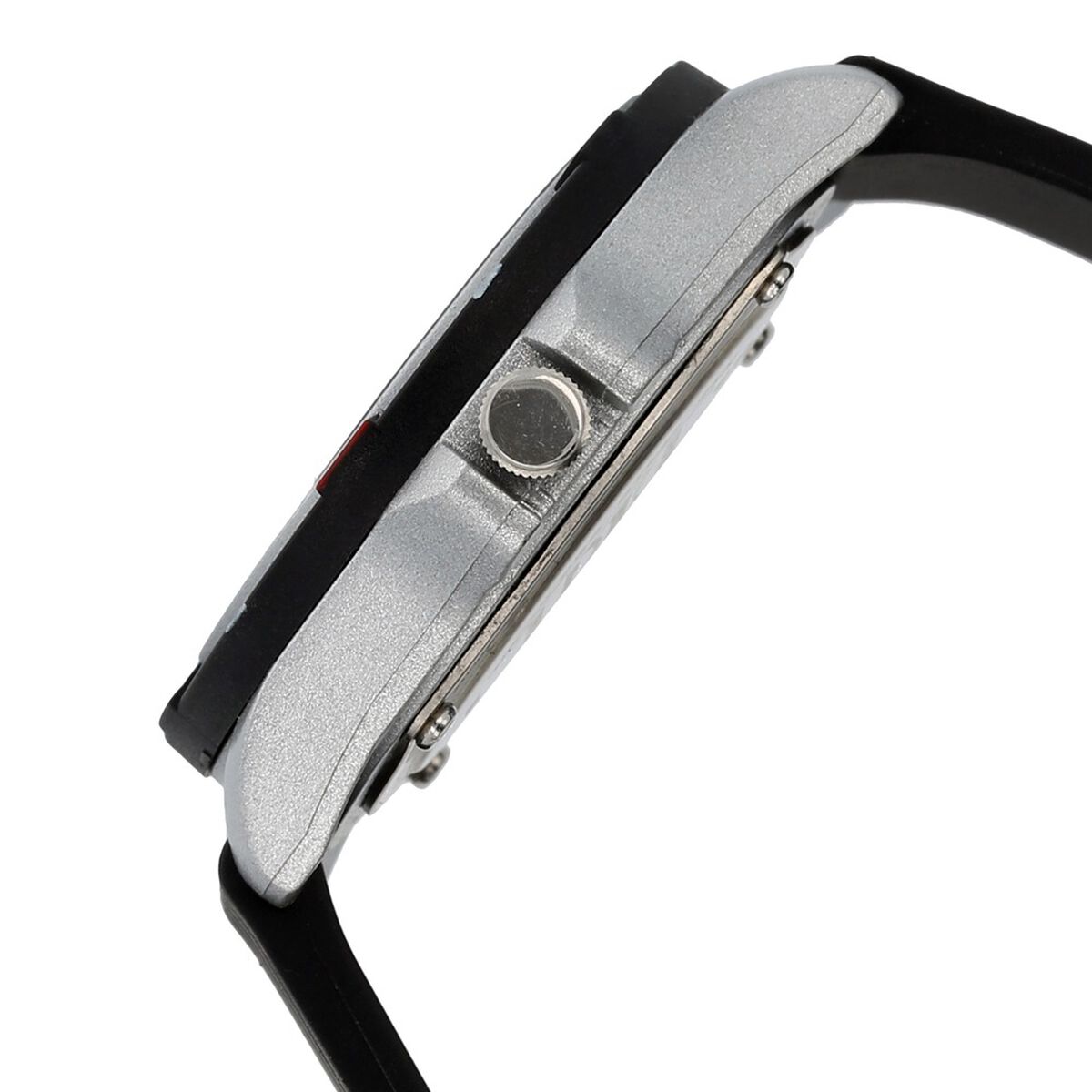 SF Quartz Analog Black Dial Plastic Strap Watch for Men 3