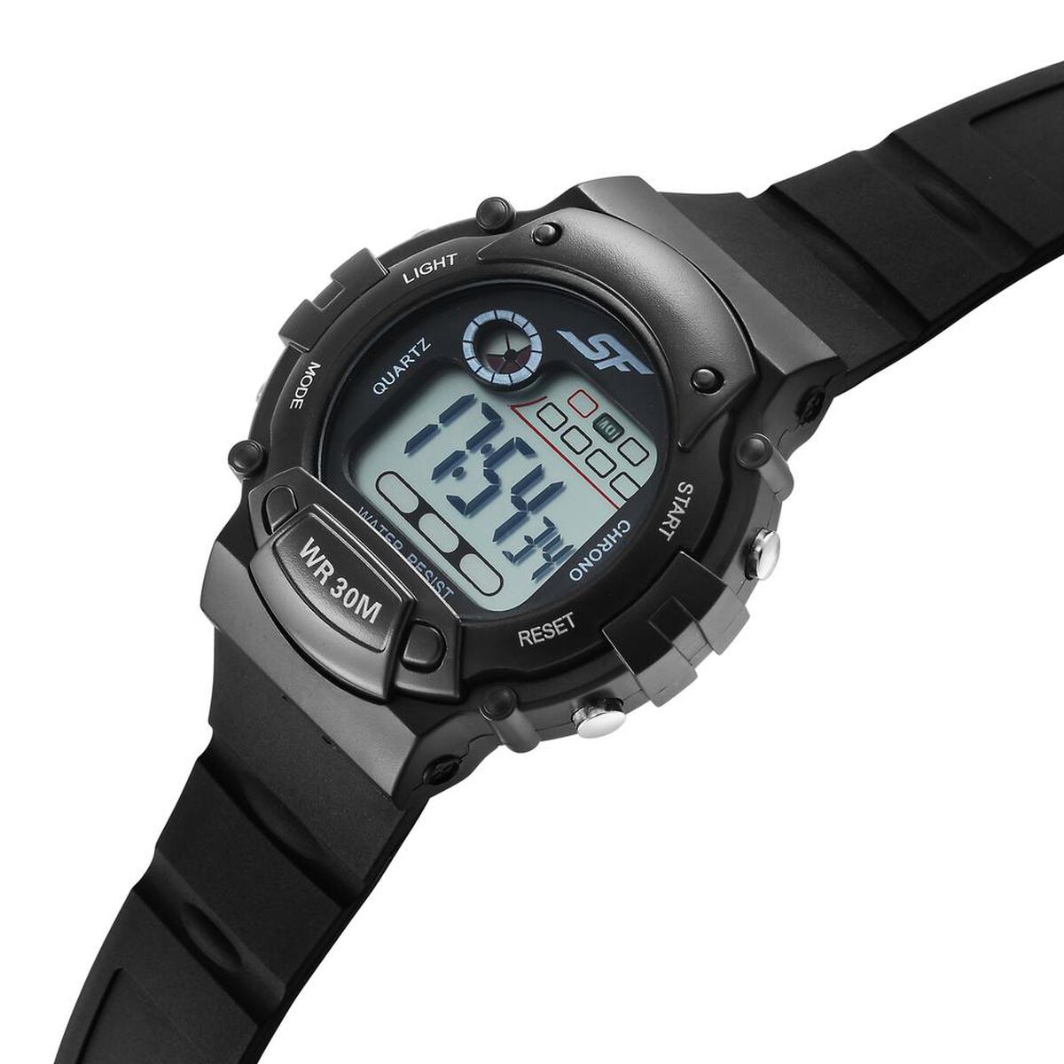 Sonata Digital Dial Black Plastic Strap Watch for Men 3
