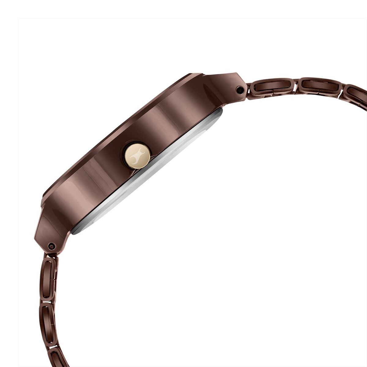 Fastrack MetaWe Quartz Analog Brown Dial Stainless Steel Strap Watch For Girls 4