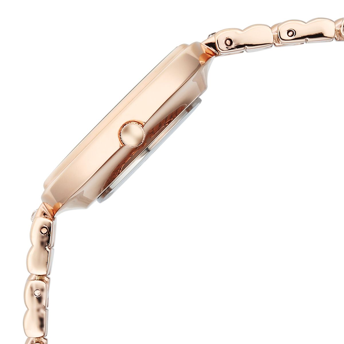 Vyb Iconiqu� By Fastrack Quartz Analog Silver Dial Rose Gold Metal Strap Watch For Girls 5